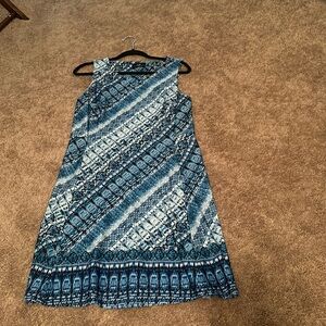 Short sleeve , blues and white sz 12 dress by AGB.